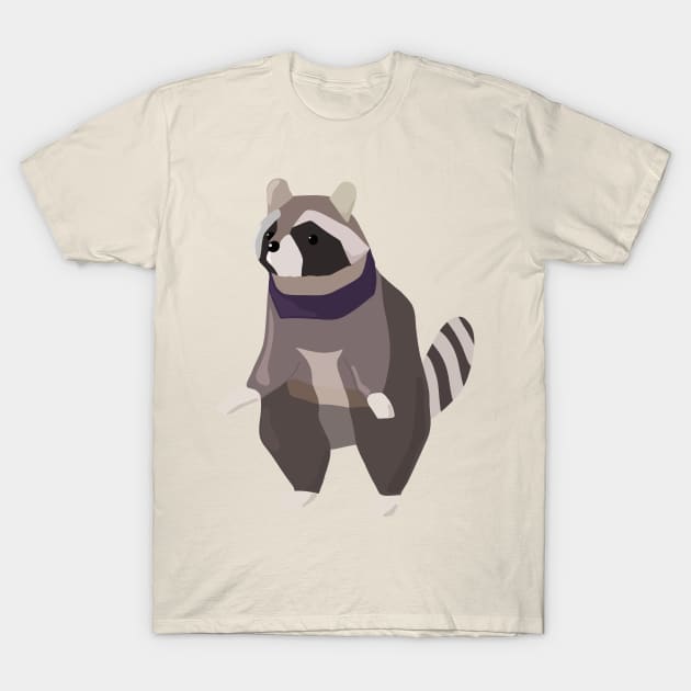 Raccoon T-Shirt by Belle Artwork